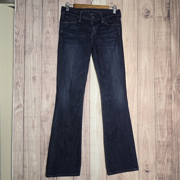 Citizens of Humanity Dita Petite Bootleg Women's Dark-wash Jeans Size 28 - Picture 4 of 13